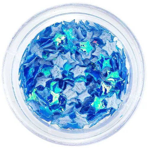Hviezdičky látkové - modré opálové