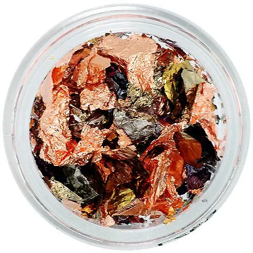 Lesklé ozdoby na nechty, mix - fóliové plátky