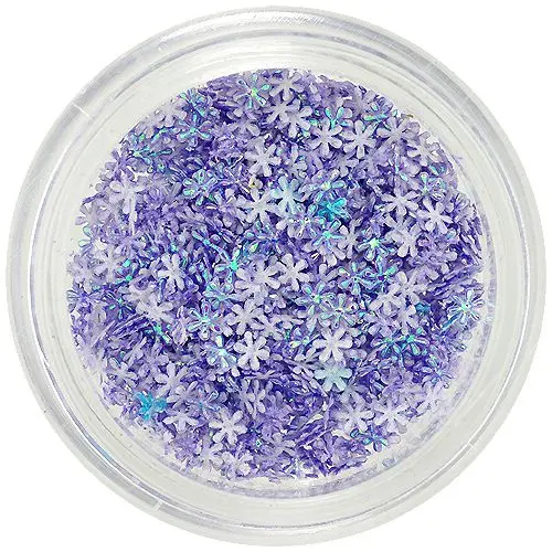 3D kvietky, mini - svetlofialové