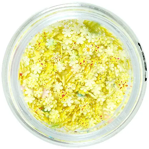 Perleťové 3D ozdoby – žlté