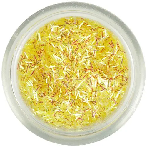 Ozdoba na nechty - žlté nitky