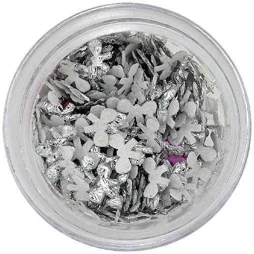 Strieborné látkové mašličky