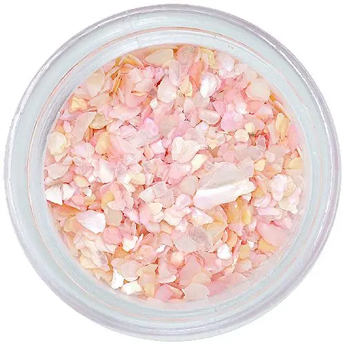 Marhuľovo-ružové úlomky nepravidelného tvaru