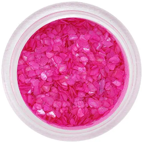 Nepravidelné úlomky - žiarivo ružové
