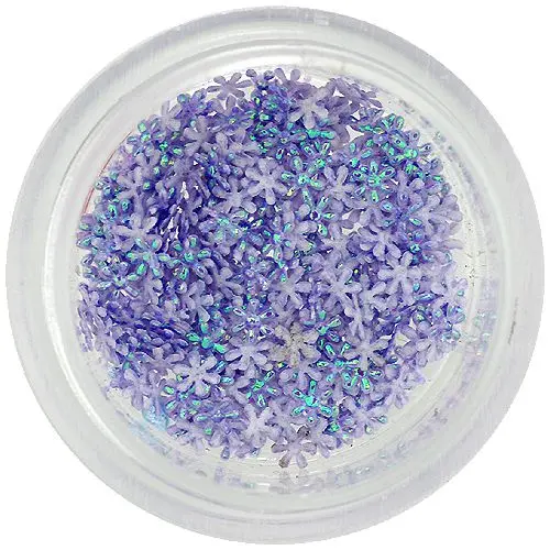 Kvietky látkové - svetlofialové, malé