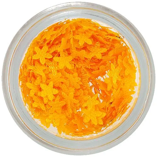 Látkové kvietky na zdobenie nechtov - sýto žlté