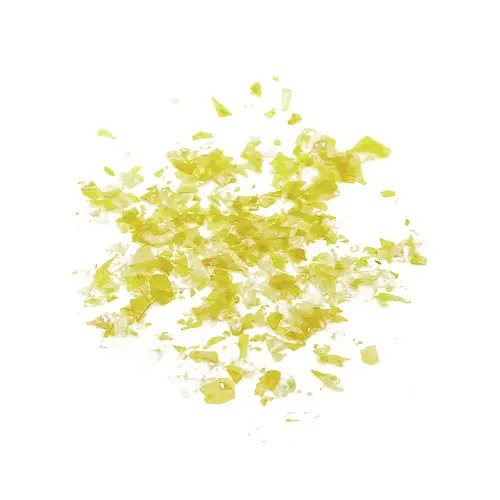 Ozdoby na nechty žltej farby – šupinky