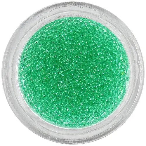 Ozdoby na nechty - 0,5mm perly, mätovo zelené