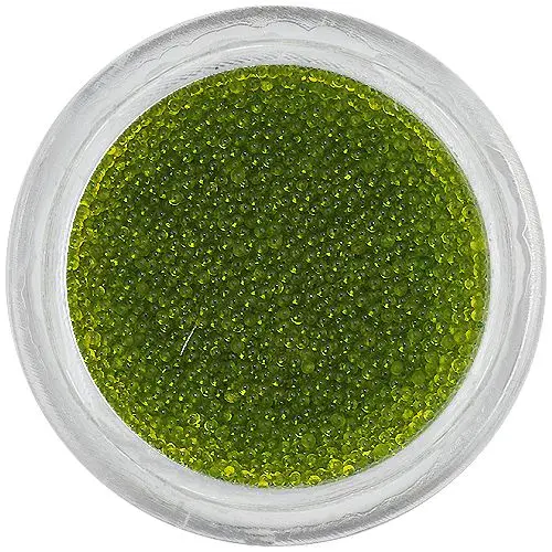 Perly na nechty 0,5mm - olivovo zelené