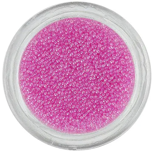 Svetloružové perly na nechty, 0,5mm