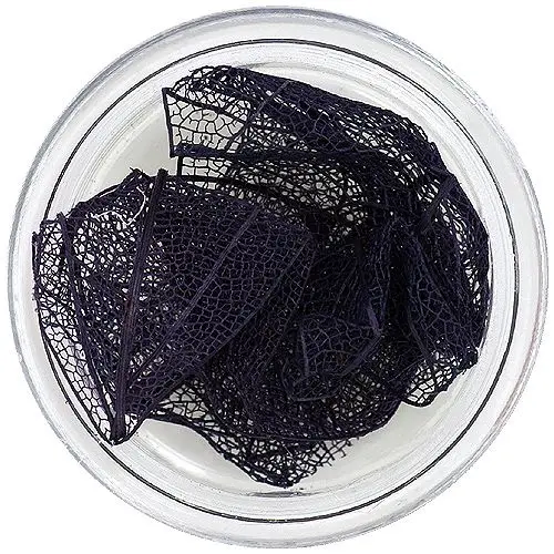 Čierne lístky na nechty - sušené