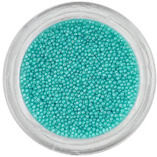 Nail art ozdoby - blankytno modré perly 0,5mm