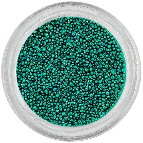 Perly na nechty 0,5mm - modrozelené