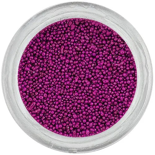 Nail art ozdoby - tmavofialové perly 0,5mm
