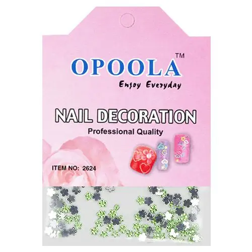 Ozdobné kamienky, kvietky - svetlozelené 50ks