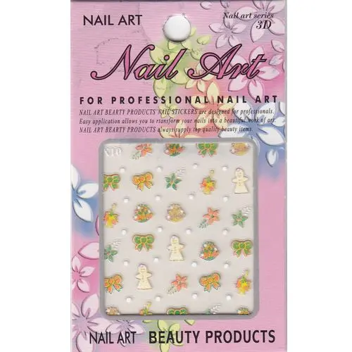 Kvietok, anjelik, mašľa - 3D nálepky, vianočné