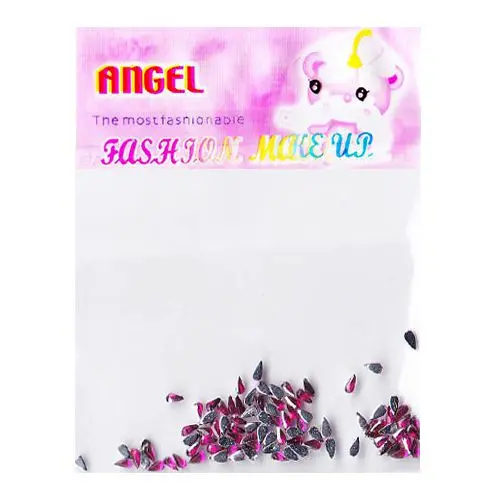 Cyklámenové kamienky na zdobenie nechtov v sáčku - slzy, 50ks