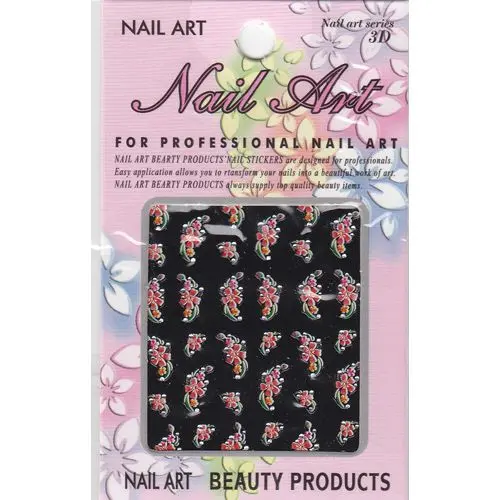 Samolepka 3D, kvet - podlhovastý