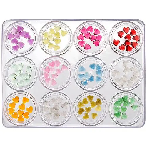 Ozdobná sada - Srdiečka, 12ks