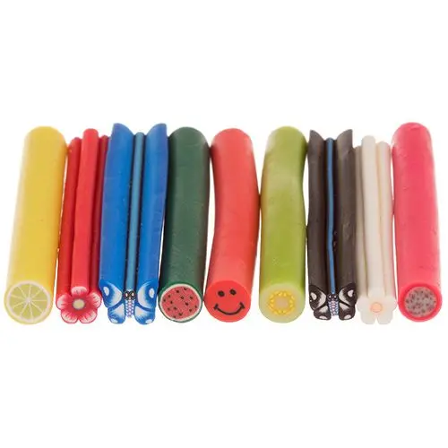 Ozdobné tyčinky Fimo Nail Art, 9ks - mix