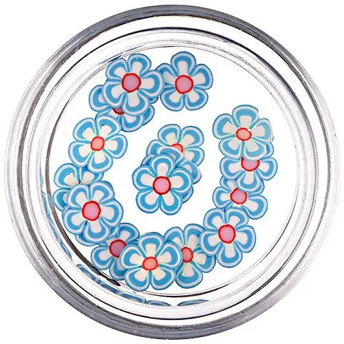 Fimo Nail Art - narezané kvietky