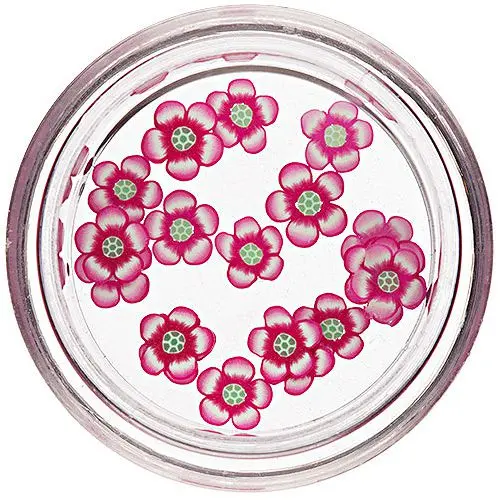 Narezané fimo kvietky na zdobenie nechtov