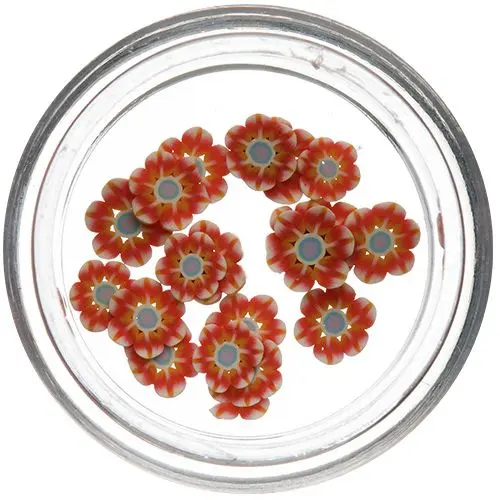 Fimo nechtové ozdoby - narezané kvietky