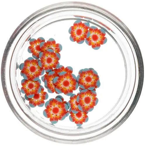 Narezané kvietky - Fimo Nail Art