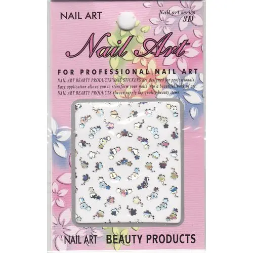 Kvety s dierkou - hologramová 3D nálepka