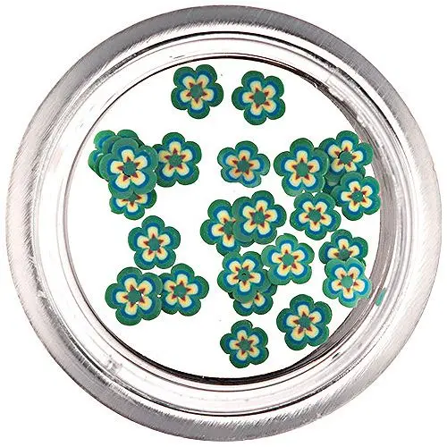 Narezané kvietky - Fimo Nail Art