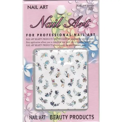 Samolepka 3D hologramová - srdiečka