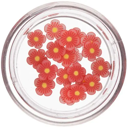 Narezané kvietky - Fimo Nail Art