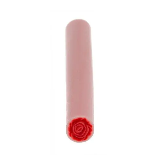 Fimo tyčinka - ružový kvet v kruhu