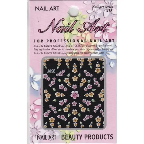 Trblietavé samolepky 3D - ružové a oranžové kvety